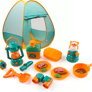 Juego <span class=keywords><strong>de</strong></span> acampada al aire libre para niños, juguete con tienda <span class=keywords><strong>de</strong></span> juguete, lámpara <span class=keywords><strong>de</strong></span> acampada, vajilla telescópica, tienda <span class=keywords><strong>de</strong></span> juegos <span class=keywords><strong>de</strong></span> cocina - Product Image 1