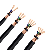 Câble souple blindé à faible émission de fumée et sans halogène WDZ-RYYP WDZN-RYYP, fil de commande multiconducteur anti-interférence pour bâtiments commerciaux