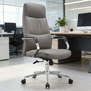 Fauteuil de Direction Moderne de Luxe Ergonomique en Cuir Véritable, Robuste, Confortable et Réglable pour Atelier et École - Product Image 3