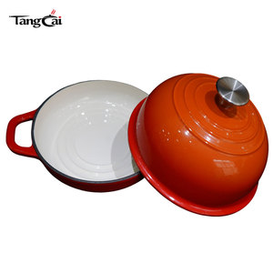 Marmite hollandaise en fonte émaillée 6QT ultra-résistante <span class=keywords><strong>pour</strong></span> la cuisson du pain, compatible avec toutes les plaques de cuisson, <span class=keywords><strong>pour</strong></span> marques <span class=keywords><strong>et</strong></span> détaillants - Product Image 6