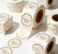 Étiquettes autocollantes en vinyle imperméable personnalisées avec logo imprimé pour emballages de bouteilles de vin, bouteilles en verre, étiquettes alimentaires