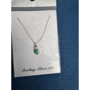 925 Sterling <b>Silver</b> 18K Gold Plated Rhodium Plated Link Chain Women's Wedding Trendy Pearl Heart Crystal Pendant <b>Choker</b> Necklace - Product Image 3