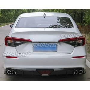 <b>Car</b> Rear Bumper Lip Splitter <b>Diffuser</b> Spoiler Bumper Protector Cover Apron For Honda Civic 11th Gen Body Kit <b>Car</b> Accessories - Product Image 3