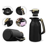 Nouveau logo personnalisé Carafe à café sous vide en acier inoxydable à double paroi Pot à café thermos isolé pour le thé