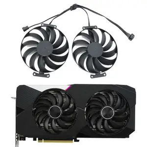 95毫米T129215SU 12V 0.5A 6引脚RTX3070 3060显卡冷却器风扇，适用于华硕GeForce RTX 3060 3070双OC风扇