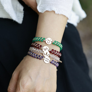 Pulsera de constelación de piedra natural con dije de Leo, regalo de joyería unisex - Product Image 4