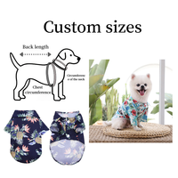 T-shirts d'été pour chien, tenue de plage hawaïenne, t-shirt floral respirant pour animaux de compagnie de petite et moyenne taille, vêtements de vacances pour chiots