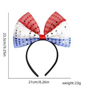 Diademas de Animadoras Americanas, Animadoras de Fútbol, Animación y Animación, Diademas con la Bandera de Estados Unidos - Product Image 3