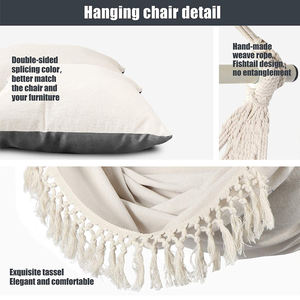 Nouvelle <span class=keywords><strong>chaise</strong></span> <span class=keywords><strong>hamac</strong></span> améliorée et <span class=keywords><strong>repose</strong></span>-pieds extensible pour jardin extérieur, barre d'écartement en acier, balançoire de patio, <span class=keywords><strong>chaise</strong></span> de relaxation de loisirs - Product Image 6