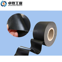 Cinta Anticorrosiva de Película de PE de Color Personalizado con Adhesivo de Goma Butilo para Tuberías Industriales Sobre el Nivel del Suelo, 160 mm x 35 m