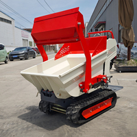 Kostenloser Versand Mini Dumper Tracked Motor Schubkarre Track Site Dumper für Farm Work Mini Crawler Dumper Truck