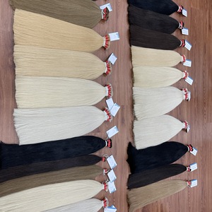 Artículos de venta superior Extensiones de cabello humano a granel 100% cabello humano vietnamita colores personalizados sedoso y suave al por mayor - Product Image 3