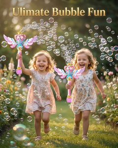Máquina de Burbujas Giratoria Recargable con Luz para Niños, Juguete con 12 Recargas de Burbujas y Música, Varita de Burbujas de Princesa para Niñas - Product Image 5