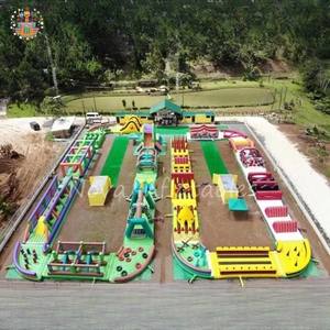 Nova NVOC-0080 270m panjang Monster terbesar tiup kursus untuk anak-anak dewasa trampolin taman petualangan Pabrik Guangdong - Product Image 2