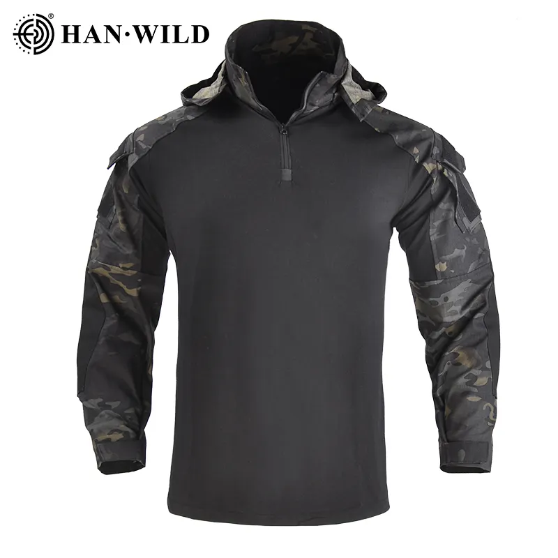 HAN WILD Outdoor Camouflage Training jackets Hiking Military Airsoft jacketsTactical clothes Hunting Clothes
