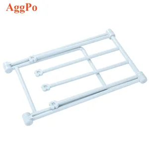 Foldable rotated towel mop hanging holder rack stand -up kitchen rag towel hanging rack multifunctional wall mounted rack