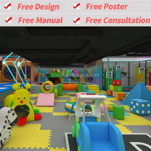 High Quality Indoor Children's Soft Play Equipment <b>Set</b> Commercial Children's Playground with Kids Trampoline - Product Image 2