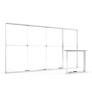 Stand de Exhibición de Aluminio Plegable, Exhibidor de Tela Tensada para <span class=keywords><strong>Ferias</strong></span> Comerciales, 3x2 3x3 Metros, Stand de Exhibición con Caja de Luz - Product Image 4