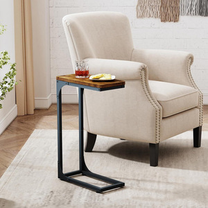 Wood Top Sofa Side Table Multifunctional Narrow <b>Desk</b> For Living <b>Room</b> Bedroom Computer Use - Product Image 3