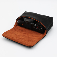 Mode Vente Chaude Petit Sac De Rangement Pour Appareil Photo Boucle Extérieure Sac De Protection Pour Appareil Photo En Faux Cuir Sac