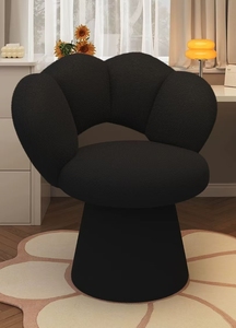 K Rotating makeup and dressing <b>chair</b> for girls simple stool for <b>bedroom</b> dresser home-use backrest trendy nail salon <b>chair</b> - Product Image 2