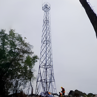 Tour de surveillance en treillis d'acier structurel haute résistance galvanisé à chaud anticorrosion, durée de vie de plus de 30 ans