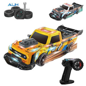 AiJH1:14 Coches de Control Remoto con Tracción en las 4 Ruedas y Luces, Coche Deportivo de Carreras TRY ME, Vehículo de Carreras RC, Juguetes de Coches de Derrape - Product Image 1