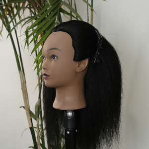 Pas cher Cosmétologie 100% Cheveux Humains Afro-Américain Salon Pratique <span class=keywords><strong>Coiffeur</strong></span> Tressage Afro Formation Mannequin Dummy Poupée Tête - Product Image 3