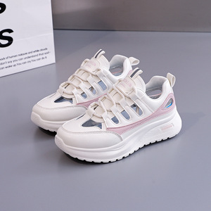 Baskets polyvalentes d'été pour étudiantes, respirantes, en toile blanche, style marche, pour la course décontractée, maille tendance - Product Image 6