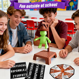 Jeu de société interactif magnétique Hangman : Puzzle de perles avec mots mystérieux pour les familles, en ABS, jeux de mots anglais, jouets - Product Image 5