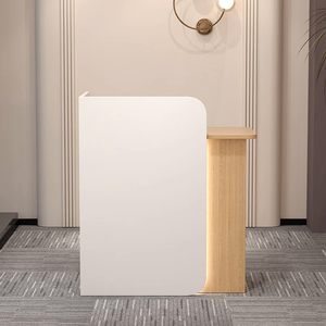 Hot Bán Hàng Hiện Đại Mini Salon Bàn Tiếp Tân Thời Trang Tùy Chỉnh MDF Đồ Nội Thất Trong Màu Trắng Vẻ Đẹp Quầy Bàn - Product Image 5
