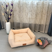 Nouveau produit : Niche carrée pour chien, démontable et lavable, également utilisable comme niche pour chat, avec coussin pour animaux de compagnie. Vente en gros usine.