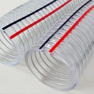 6 Inch Spiral Steel Wire Reinforced Cheap Price Pvc Plastic Wire Flexible Ventilation Hose