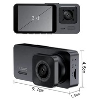 Dernière caméra de tableau de bord pour voiture avec triple objectif, 3 caméras, 2MP, 1080P, intérieur 480P, nouveau capteur G, mode de stationnement, WIFI en option, boîte noire, caméra de tableau de bord