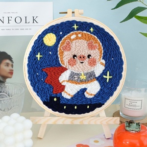 Kit de broderie au poinçon sans cadre sur le thème des animaux, peinture au fil, artisanat fait main, broderie au point de croix, cadeau - Product Image 2