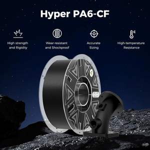 Filamento para Impresora 3D Creality Pa6-Cf, 1.75mm, 1kg, Negro, Filamento de Fibra de Carbono y Nylon de Alta Resistencia - Product Image 2