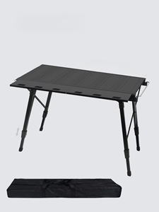 שולחן אלומיניום מתקפל חיצוני מורחב לקמפינג נייד לפיקניק ברביקיו IGT כיריים ניידות מטבח נייד שולחן הרמה לא ארוז - Product Image 1