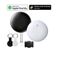 Traceur GPS Mini MFI Double Système iOS Google Android avec Navigation GPS, Localisateur Anti-Perte IP65 pour Animaux de Compagnie (type AirTag)