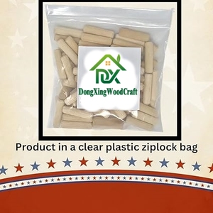 200 Pack 3/8" X 1 1/2" Hardwood <strong>Wooden</strong> <strong>Dowel</strong> Pins Wood Kiln Dried Fluted Beveled - Product Image 6