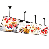 Écran d'affichage LED ultra-mince cadre en aluminium boîte à lumière publicitaire panneau de signalisation de magasin boîte à lumière LED suspendue