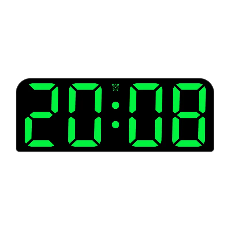 Mur led moderne horloge numérique multi fonction 3d rvb compte à rebours horloge électronique sur la table réveil numérique
