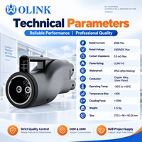Adaptateur de charge rapide CC OLINK en gros 1000V 250A IP54 CHAdeMO CCS vers CCS2 pour connecteur de voiture électrique européen