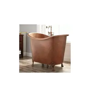 Indian Supplier Exporter Quality Antique Style Copper Bathtub for Bath Spa with Custom Size Available at Export