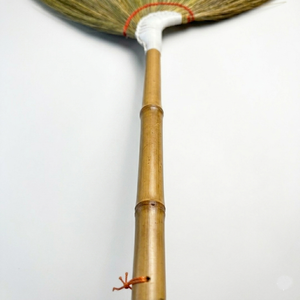 Shrimp Style Natural <b>Broom</b> Bamboo <b>Handle</b> Traditional Bamboo <b>Handle</b> Natural Plant Material <b>Broom</b> for Floor Cleaning Eco-Friendly - Product Image 4