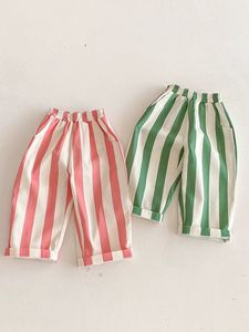 Pantalones Infantiles de Primavera y Otoño, Pantalones Casuales a Rayas para Niños y Niñas, Ropa de Moda para Bebés - Product Image 1