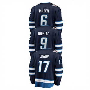 Camiseta de Hockey sobre Hielo Winnipeg 2024 para Hombre, 100% Poliéster, Logos Bordados Anti-UV # 81 <span class=keywords><strong>Connor</strong></span> # 55 Scheifele # 4 Pionk # 17 Cosidos - Product Image 2