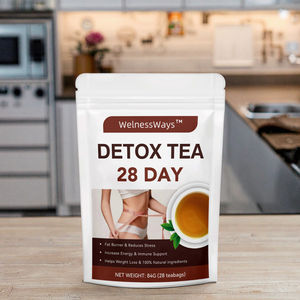 Welnessways OEM 28 дней Детокс-чайные добавки для контроля веса Иммунная поддержка Энергия повышает стресс для взрослых - Product Image 1