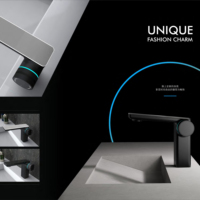 Momali Nouvelle Robinet de Lavabo Monotrou LED avec Affichage Numérique Intelligent pour Eau Chaude/Froide, en Céramique, pour Salle de Bain et Maison