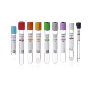 अलग क्षमता लागत-प्रभावी मेडिकल पीले ग्लास वैक्यूम रक्त संग्रह ट्यूब