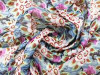 Écharpes, châles et accessoires vestimentaires en soie de mûrier et lin biologique de haute qualité, personnalisés, imprimés et en tissu.